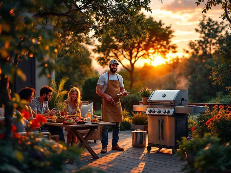 Nicht nur Gärtner macht ein Garten Grill glücklich