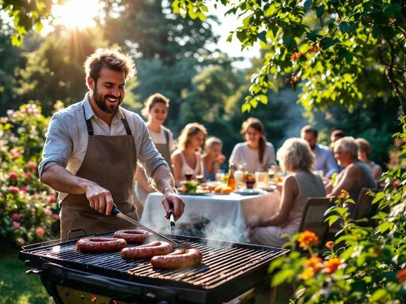 Ein Gartengrill für die ganze Familie für den Grillabend
